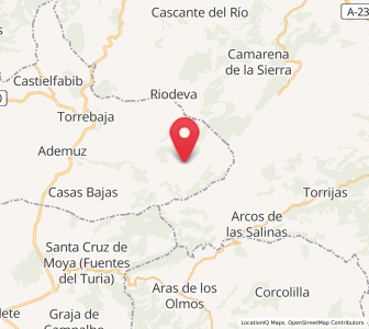 Map of Puebla de San Miguel, Valencia