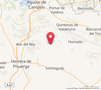 Map of Puentes de Amaya, Castille and León