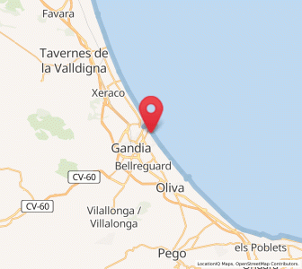 Map of Puerto de Gandía, Valencia