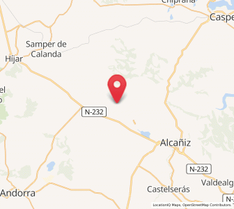 Map of Puig Moreno, Aragon