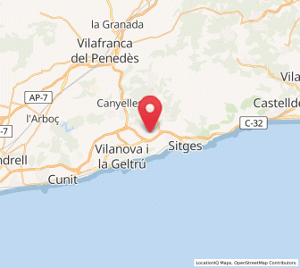Map of Puigmoltó, Catalonia