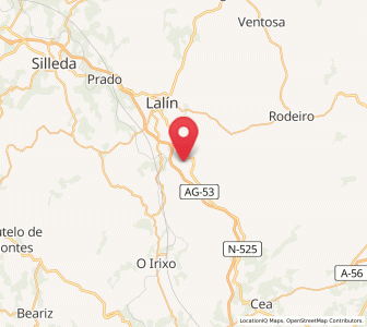 Map of Pujallos, Galicia