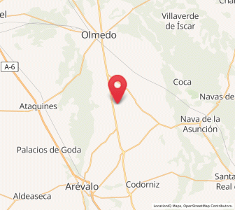 Map of Puras, Castille and León