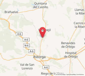 Map of Quintana de Fon, Castille and León