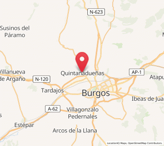 Map of Quintanadueñas, Castille and León