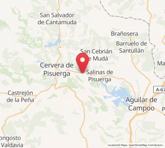 Map of Quintanaluengos, Castille and León