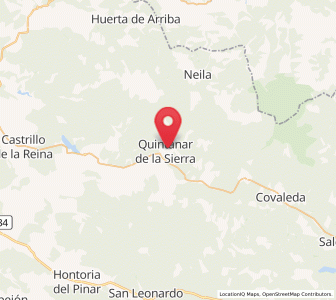 Map of Quintanar de la Sierra, Castille and León