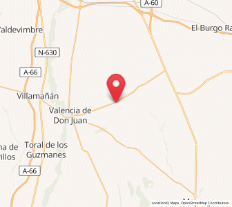 Map of Quintanilla de los Oteros, Castille and León