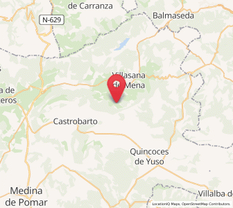 Map of Quintanilla de Siones, Castille and León