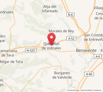 Map of Quiruelas de Vidriales, Castille and León