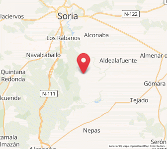 Map of Rabanera del Campo, Castille and León