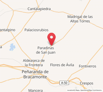 Map of Rágama, Castille and León