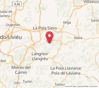 Map of Raíz de Arriba, Asturias