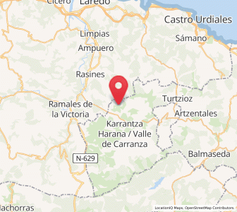 Map of Ranero, Basque Country