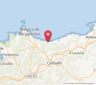 Map of Razo da Costa, Galicia