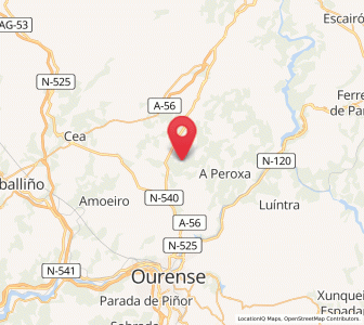 Map of Reádegos, Galicia