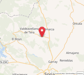 Map of Rebollar, Castille and León