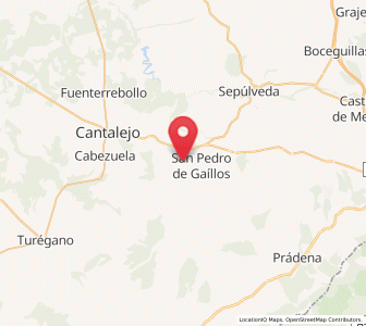 Map of Rebollar, Castille and León