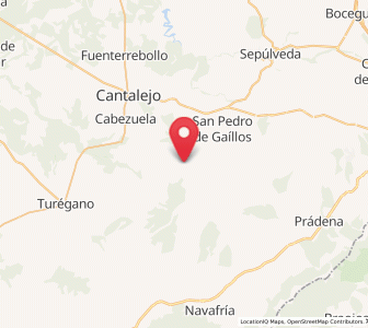 Map of Rebollo, Castille and León