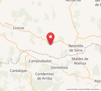 Map of Rebollosa de los Escuderos, Castille and León