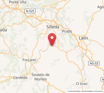 Map of Refoxos, Galicia