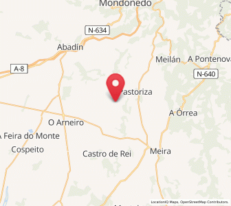 Map of Reigosa, Galicia