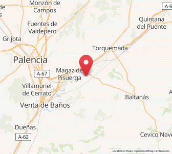 Map of Reinoso de Cerrato, Castille and León