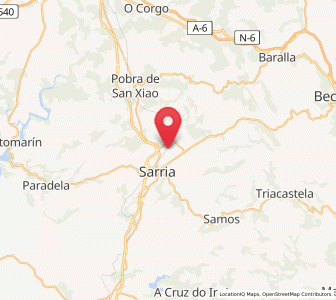 Map of Requeixo, Galicia