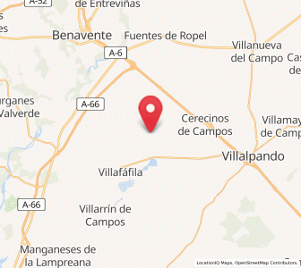 Map of Revellinos, Castille and León