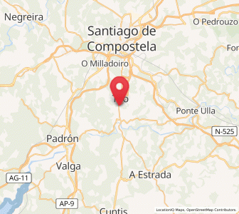 Map of Reyes, Galicia