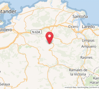 Map of Riaño, Cantabria
