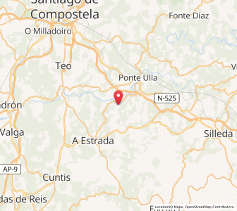 Map of Ribeira, Galicia