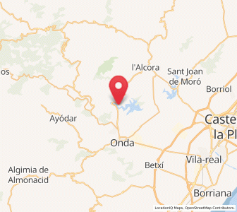 Map of Ribesalbes, Valencia