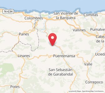 Map of Ridones, Cantabria