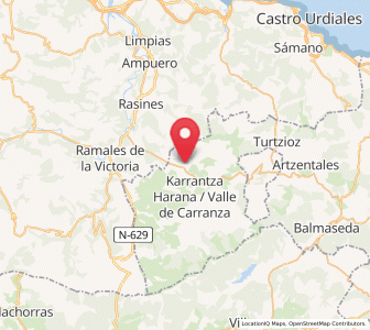 Map of Rioseco, Basque Country