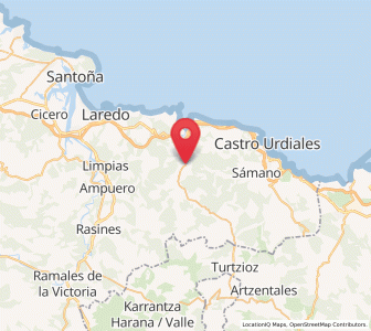 Map of Ríoseco, Cantabria