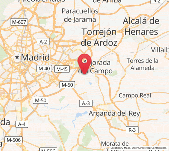 Map of Rivas de Jarama, Madrid