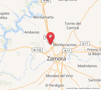 Map of Roales, Castille and León
