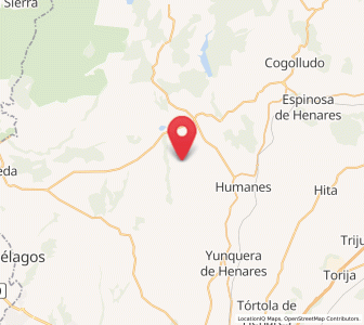 Map of Robledillo de Mohernando, Castille-La Mancha