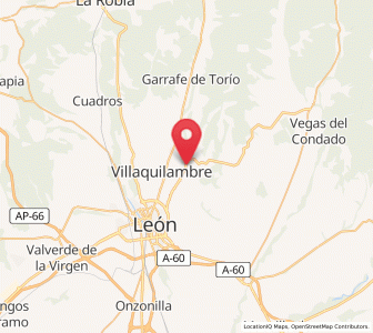 Map of Robledo de Torío, Castille and León