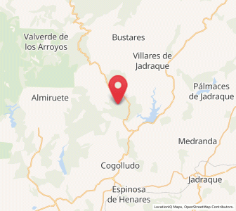 Map of Robredarcas, Castille-La Mancha