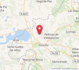 Map of Robredo de las Pueblas, Castille and León