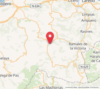 Map of Rocías, Cantabria