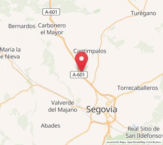 Map of Roda de Eresma, Castille and León