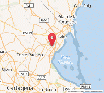 Map of Roda, Murcia