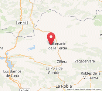 Map of Rodiezmo, Castille and León