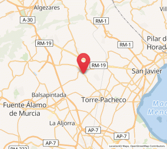 Map of Roldán, Murcia
