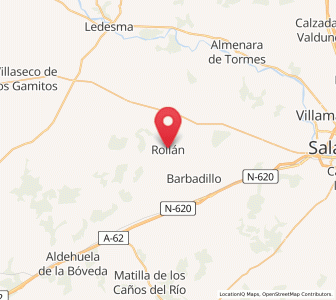 Map of Rollán, Castille and León
