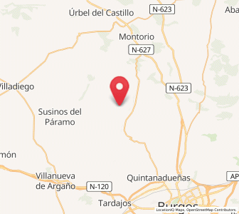 Map of Ros, Castille and León