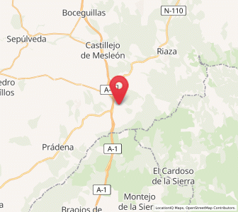 Map of Rosuero, Castille and León